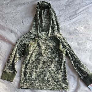 Cat & Jack Gray and Green Knit Sweater